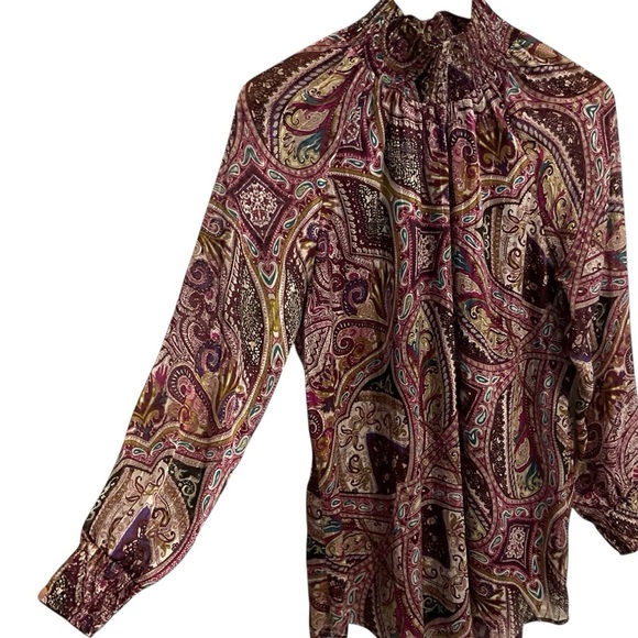 Chico's Multicolor Paisley Blouse - Picture 3 of 12
